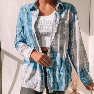 One of a Kind Dip Dyed Flannel